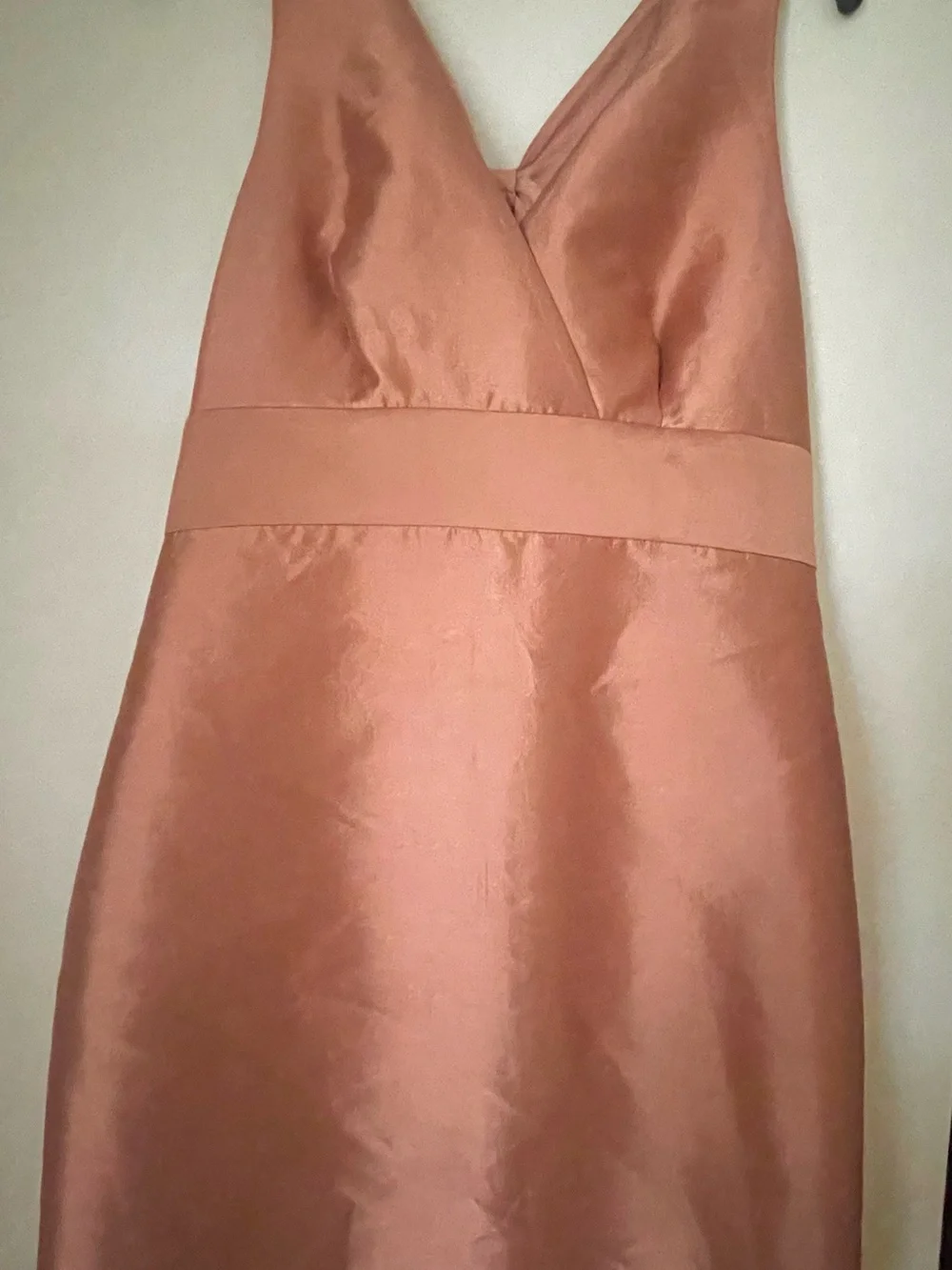 J. CREW  Copper ROSE  Satin  Midi Dress Size 10 NWT